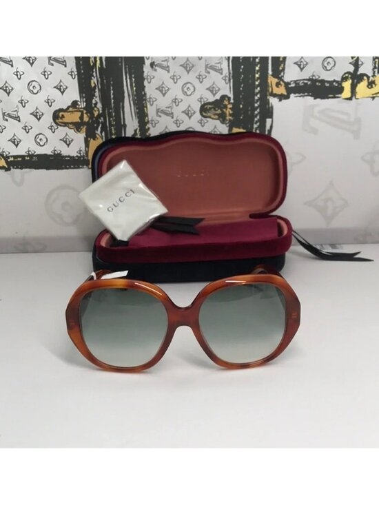 New Authentic Gucci Brown Sunglasses GG0796s 003
